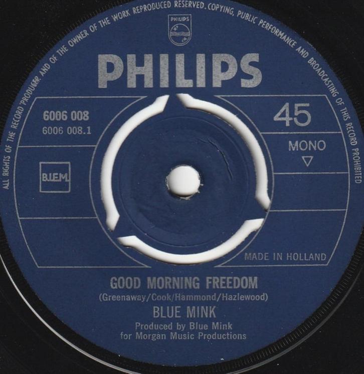 Blue Mink – Good Morning Freedom, Cd's en Dvd's, Vinyl Singles, Gebruikt, Single, Pop, 7 inch, Ophalen of Verzenden