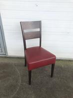 partij 22 stuks horeca restaurant stoelen rood en creme, Huis en Inrichting, Stoelen, Ophalen, Hout, Zo goed als nieuw, Vijf, Zes of meer stoelen