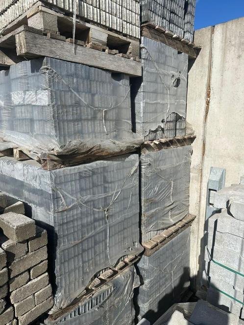 Betonklinkers waterdoorlatend zwart, Tuin en Terras, Tegels en Klinkers, Nieuw, Klinkers, Beton, 10 m² of meer, Ophalen