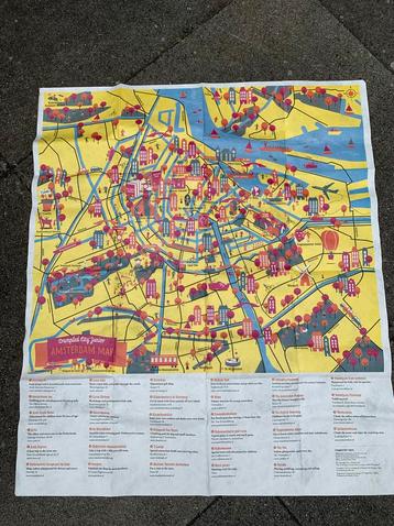 Amsterdam Crumpled City Junior Map - Nieuw landkaart stad beschikbaar voor biedingen
