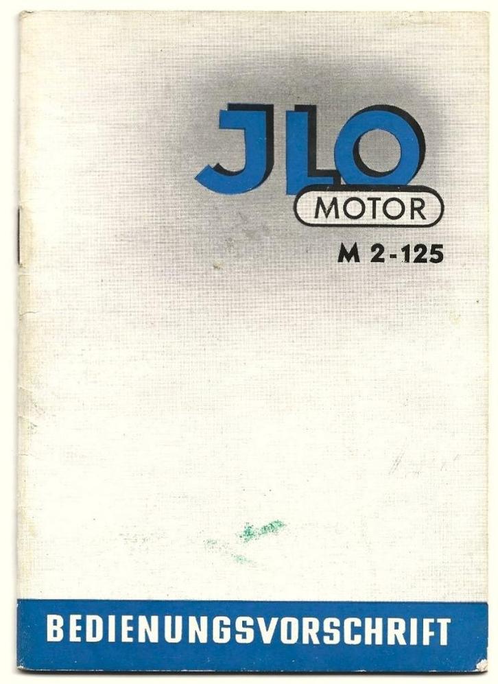 JLO M2 125 Bedienungsvorschrift handleiding (7492z), Motoren, Handleidingen en Instructieboekjes, Overige merken, Ophalen of Verzenden