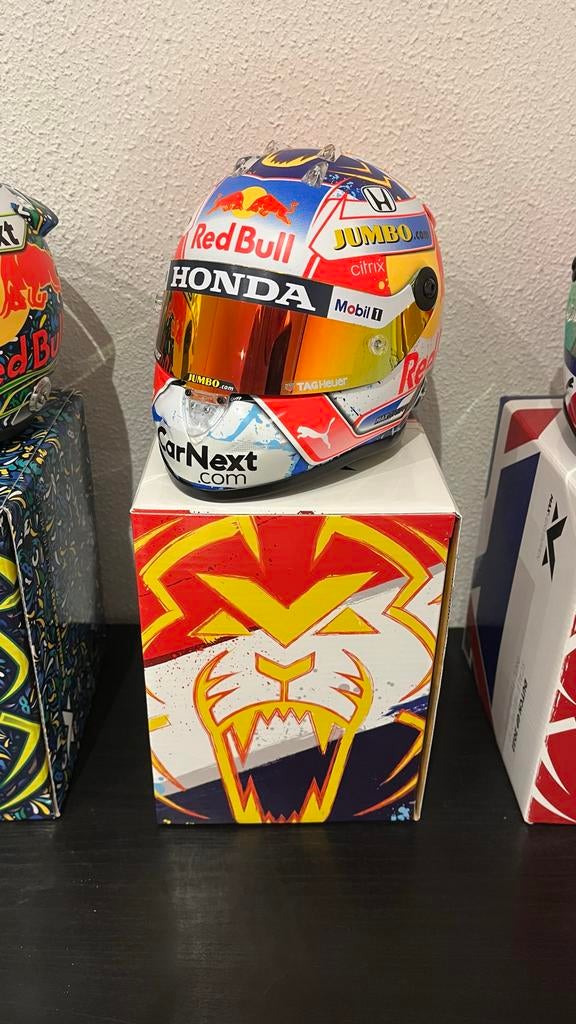 Max Verstappen Helm 1:2 - Dutch GP 2021, Verzamelen, Automerken, Motoren en Formule 1, Zo goed als nieuw, Auto's, Ophalen of Verzenden