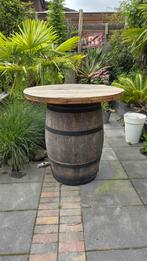 Statafel wijnvat, Ophalen, Gebruikt, Rond, Hout