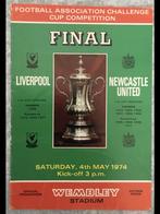 Voetbalprogr. FA cup final 1974 Liverpool-Newcastle United, Ophalen of Verzenden, Gebruikt, Buitenlandse clubs, Boek of Tijdschrift