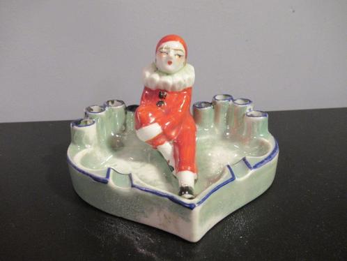 ART DECO-SIGARETTEN-ASBAKJE-BROCANTE-PORSELEIN-, Verzamelen, Rookartikelen, Aanstekers en Luciferdoosjes, Asbak, Ophalen