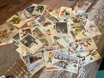 130 kerstkaarten jaren 50 beschikbaar voor biedingen