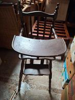 Vintage Houten Kinderstoel met Eetblad, Ophalen, Gebruikt, Meegroeistoel, Afneembaar eetblad