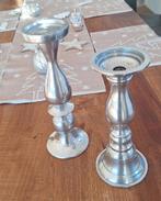 Kerst tafelversiering met 2 zilveren kandelaars, Ophalen