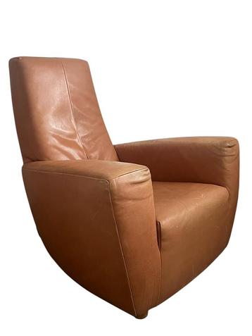 Leren Longa fauteuil, Gerard vd Berg, Label. Vintage design beschikbaar voor biedingen