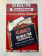 Vintage Drum Tabaksreclamebord metaal 30 bij 20, Verzamelen, Merken en Reclamevoorwerpen, Ophalen of Verzenden, Gebruikt