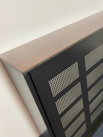 10x Schuifdeurkast Ahrend (akoestisch), nieuw zwart gespoten - afbeelding 5