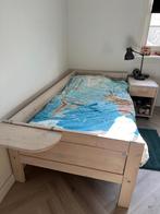 Lifetime bed 90x200 whitewash, Ophalen, 90 cm, Eenpersoons, Wit