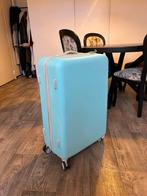 Grote koffer - Lichtblauw/Turquoise, Sieraden, Tassen en Uiterlijk, Koffers, Ophalen, Gebruikt, Hard kunststof, 45 tot 55 cm