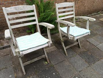 tuinstoelen teak hardhout set  beschikbaar voor biedingen