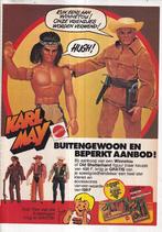 Retro reclame 1977 Mattel Karl May buitengewone pop, Verzamelen, Overige typen, Ophalen of Verzenden