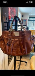 Leren bruine tas Patrizia Pepe, 40 tot 60 cm, 30 cm of meer, Bruin, Minder dan 35 cm