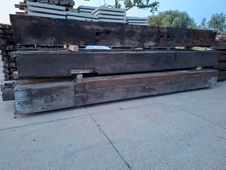 Azobé balken | sluisdeur balken | historische balken, Tuin en Terras, Palen, Balken en Planken, Gebruikt, Balken, 250 cm of meer