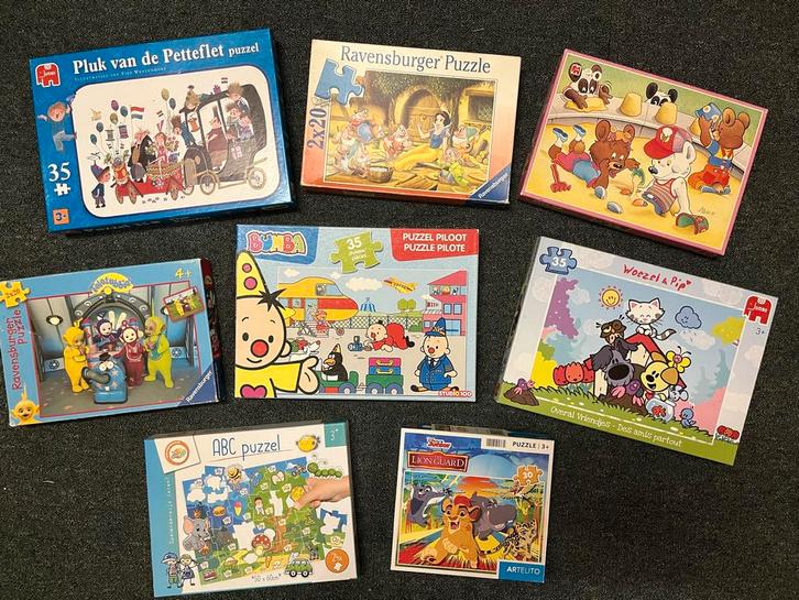 Diverse kinderpuzzels - Woezel& Pip, Teletubbies, abc puzzel, Kinderen en Baby's, Speelgoed | Kinderpuzzels, Zo goed als nieuw
