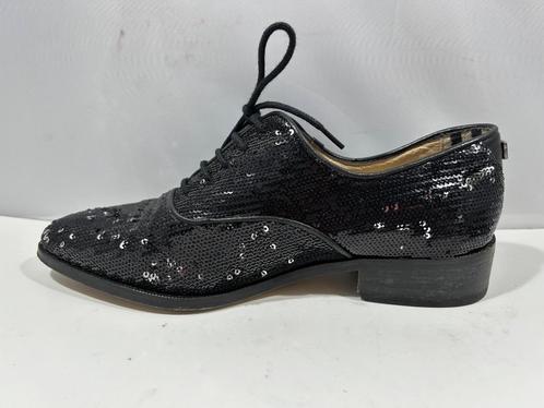 Floris van Bbommel. Maat 37, feestelijke zwarte veterschoen, Kleding | Dames, Schoenen, Zo goed als nieuw, Overige typen, Zwart