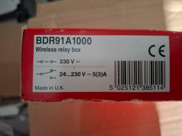 Honeywell BDR91 draadloze ontvanger – Nieuw in doos, Doe-het-zelf en Verbouw, Verwarming en Radiatoren, Nieuw, Thermostaat, Minder dan 30 cm