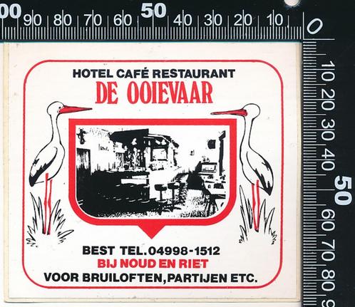Sticker: Hotel Cafe Restaurant De Ooievaar, Verzamelen, Stickers, Zo goed als nieuw, Bedrijf of Vereniging, Verzenden