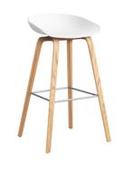 HAY Barkruk - H 75 cm - Oak - White. (6 stuks), Huis en Inrichting, Tafels | Eettafels, Ophalen, 50 tot 100 cm, 50 tot 100 cm