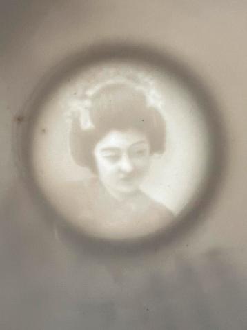 2 Japanse Lithophane Theekopjes/ schotels Garland Geisha  beschikbaar voor biedingen