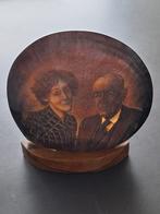 hand-gesneden gegraveerd portret in grote parelmoer schelp, Antiek en Kunst, Ophalen of Verzenden