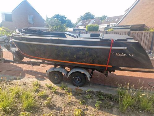 Maxima 630 honda 20pk motor🛥🛥🛥, Watersport en Boten, Sloepen, Zo goed als nieuw, 10 tot 30 pk, 6 meter of meer, Buitenboordmotor