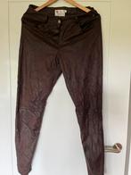 Lederlook broek, bordeaux, Helena Hart, M, Maat 38/40 (M), Ophalen of Verzenden, Zo goed als nieuw, Lang