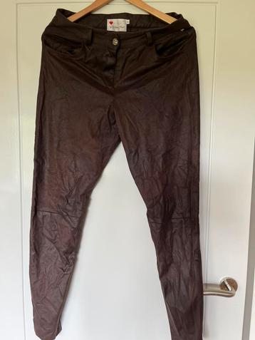 Lederlook broek, bordeaux, Helena Hart, M beschikbaar voor biedingen
