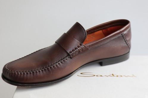 Amerikaanse De allernieuwste Santoni loafers in 9.5 D = 42, Kleding | Heren, Schoenen, Zo goed als nieuw, Loafers, Bruin, Ophalen of Verzenden