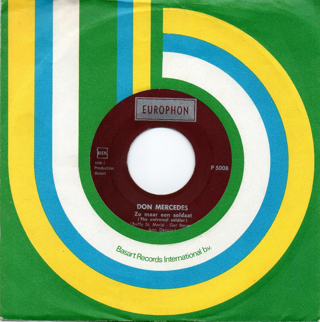 Don Mercedes - Zo maar een soldaat/Morgen zal ik bij je zijn, Verzenden, Gebruikt, 7 inch, Nederlandstalig