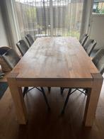 Teak houtentafel 200/100, Huis en Inrichting, Tafels | Eettafels, Ophalen, Gebruikt, Landelijk modern, Teakhout