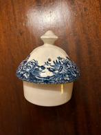 Blauw Engels deksel koffiepot‼️, Ophalen of Verzenden