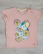 Leuk licht oranje roze shirt - 134 / 140, Meisje, Ophalen of Verzenden, Zo goed als nieuw, Shirt of Longsleeve