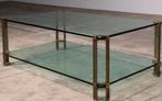 Vintage Design Salontafel Peter Ghyczy Glass Brass model T24, Huis en Inrichting, Tafels | Salontafels, 100 tot 150 cm, Zo goed als nieuw