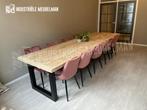 Industrieel Eettafels Bureau Tafels op MAAT Vergadertafels, Verzenden, 200 cm of meer, Zo goed als nieuw, Industrieel Landelijk Eiken Robuust