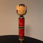 Vintage Japanse Kokeshi pop – 37 cm – Naruko– rood bamboe, Ophalen of Verzenden