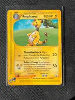 Ampharos #1 Pokemon Aquapolis, Ophalen of Verzenden, Gebruikt, Losse kaart, Foil