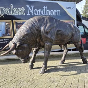 24591 Beeld Tuinbeeld Stier Brons 1,45 m beschikbaar voor biedingen