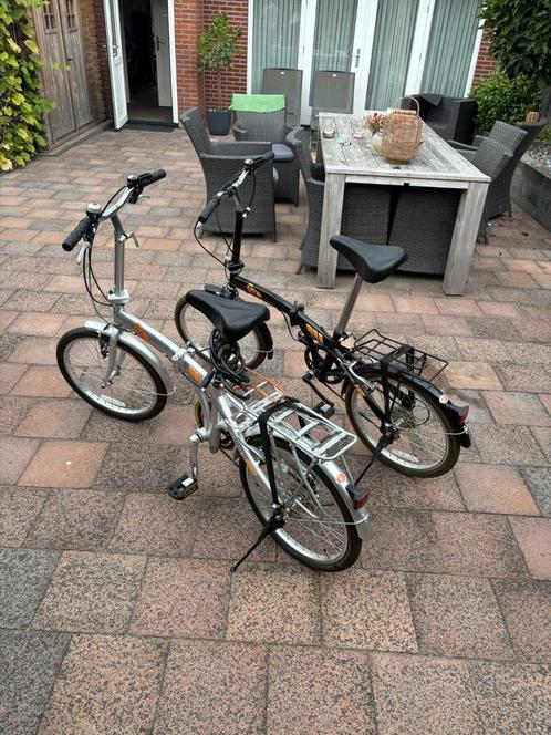 2x Vouwfietsen met Versnellingen, Fietsen en Brommers, Fietsen | Vouwfietsen, Gebruikt, Heren, Overige merken, 18 tot 20 inch