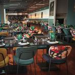 Horeca tafels houten melamine tafelbladen onderstellen, Nieuw