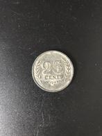 Nederland munt 25 cent , cents 1942, Postzegels en Munten, Munten | Nederland, Koningin Wilhelmina, Ophalen of Verzenden, Losse munt