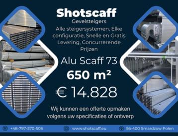 Nieuwe gevelsteiger Baumann | 650 m² | Alu beschikbaar voor biedingen