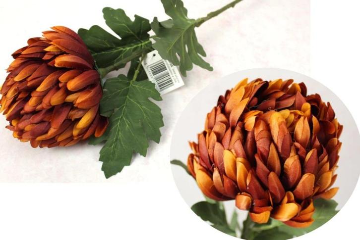 CHRYSANT ANANAS- KUNST, Huis en Inrichting, Woonaccessoires | Kunstplanten en Kunstbloemen, Nieuw, Ophalen of Verzenden