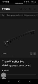 Thule wingbar Evo dakdragers, Auto diversen, Dakdragers, Ophalen of Verzenden, Zo goed als nieuw