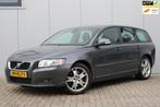 Volvo V50 2.0D Edition II AUTOMAAT I LEDER I AFN. TREKHAAK I, Auto's, Volvo, Euro 5, 136 pk, Gebruikt, Zwart