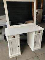 Kaptafel met spiegel, Ophalen, Gebruikt, 100 tot 150 cm, Minder dan 100 cm