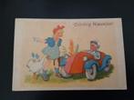 oude kinderkaarten, zie foto's, jaren 40-50.  1.- meisje met, Verzamelen, Verzenden, 1940 tot 1960, Gelopen, Kinderen